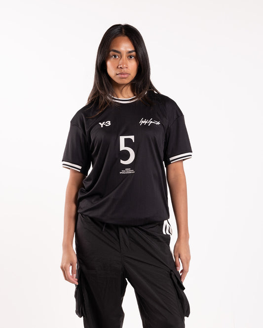 Y-3 Elite 5 Football Jersey Short Sleeve Black
