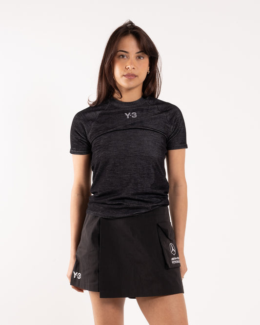 Y-3 F1 Engineered Tee Black