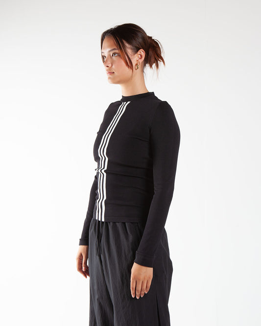 Y-3 Fitted Cinch Top Black