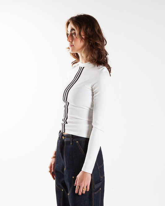 Y-3 Fitted Cinch Top White