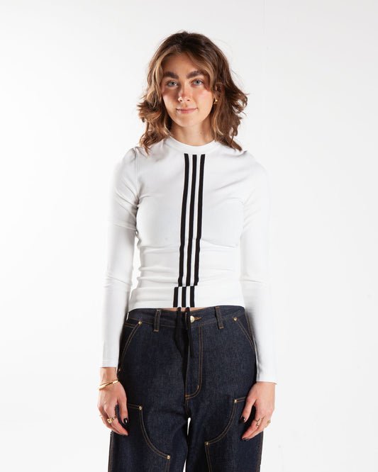 Y-3 Fitted Cinch Top White