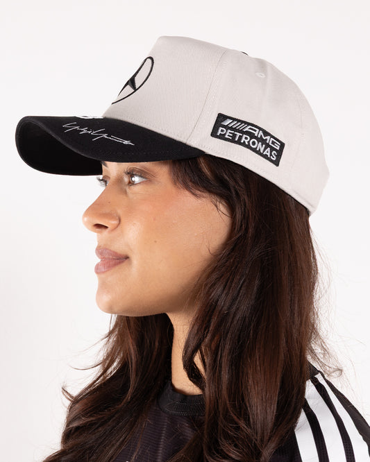 Y-3 Mercedes Race Cap Talc