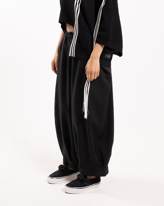 Y-3 Sports Uniform Cropped Top Flared Track Pants Black