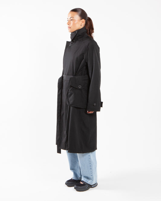 Y-3 Spun Nylon Trenchcoat Black