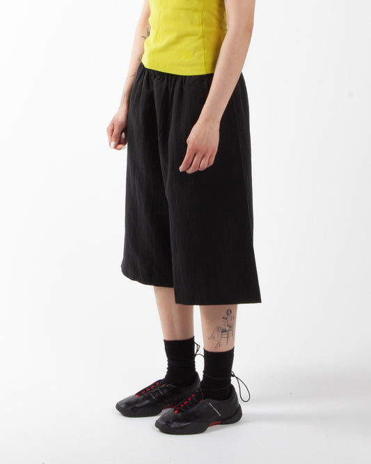 Y-3 Washed Twill Shorts Black