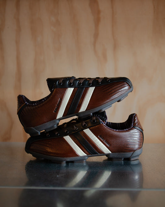 Y-3 x Wales Bonner The Field Lizzard Crew White/Dark Brown