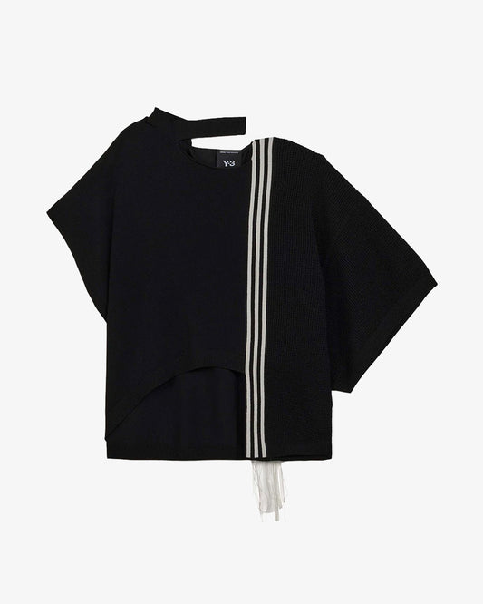Y-3 Knit Top Black White