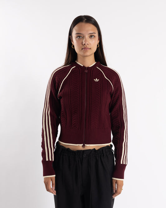 adidas SST Top Maroon/Vivid Red