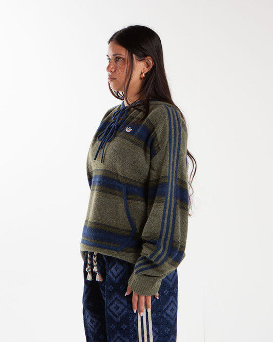adidas x CLOT Baja Hoodie Green/Tech Indigo