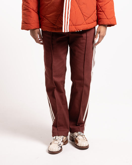 adidas x CLOT Track Pant Fox, brown pants, on model 