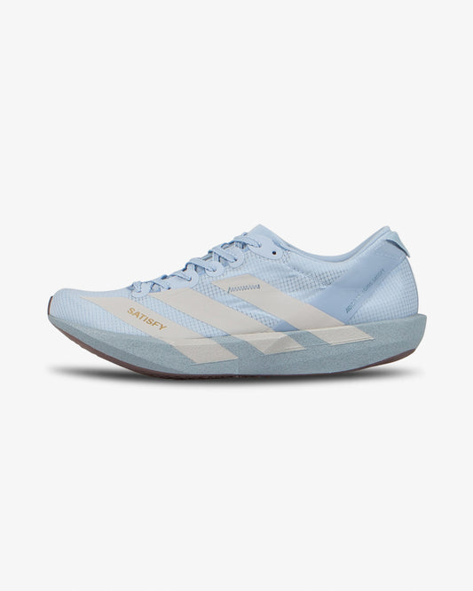 adidas x Satisfy Adizero Adios Wonder Blue/Pearl Metallic