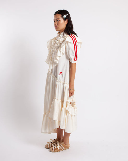 adidas x Simone Rocha Frill Dress Chalk White