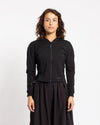 and wander Back Pile Zip Up Black