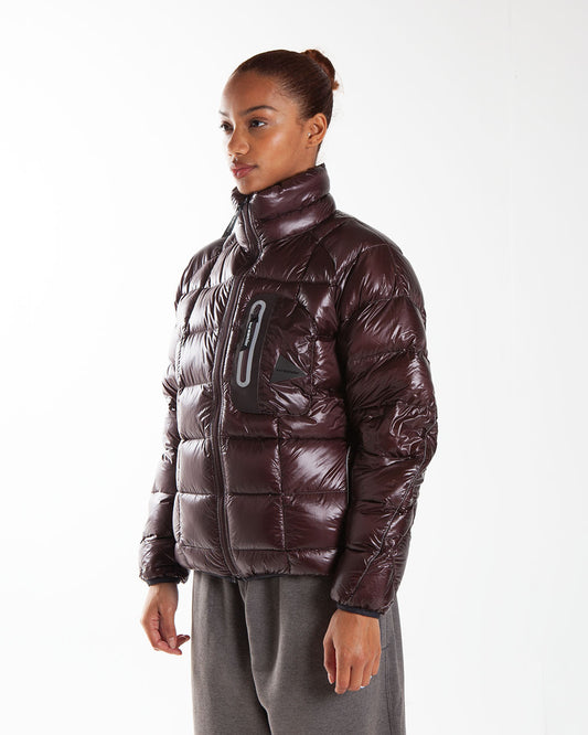 and wander Diamond Stitch Down Jacket 2 Dark Brown