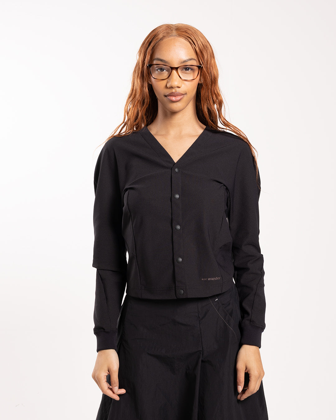  and wander Dolman Cardigan Black
