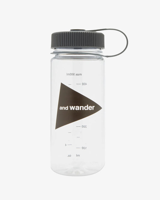 and wander Logo Bottle 500 Clear