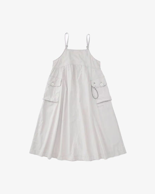 and wander Oversized Cargo Dress (W) Off White