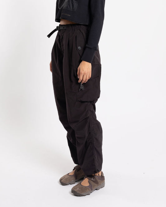 and wander Oversized Cargo Pants Black