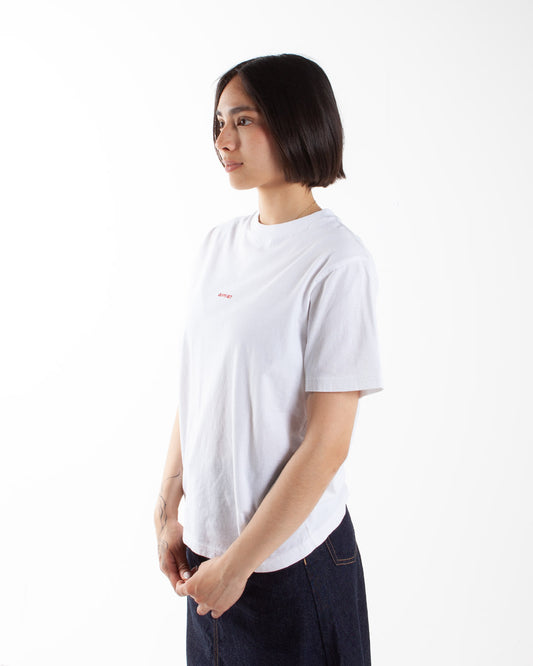 Beams Boy Emb Crew Tee Off White