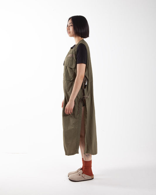 Beams Boy G. Military Open Side Dress Olive