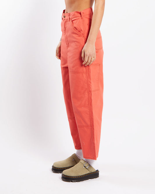 Beams Boy O. D/Knee Painter Pants Red