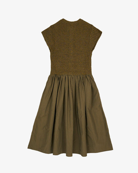 Brain Dead Gigi Knit Dress Olive