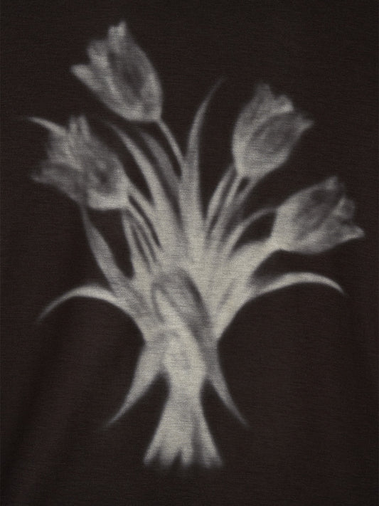 Kijun Romantic Jersey Top Dark Brown