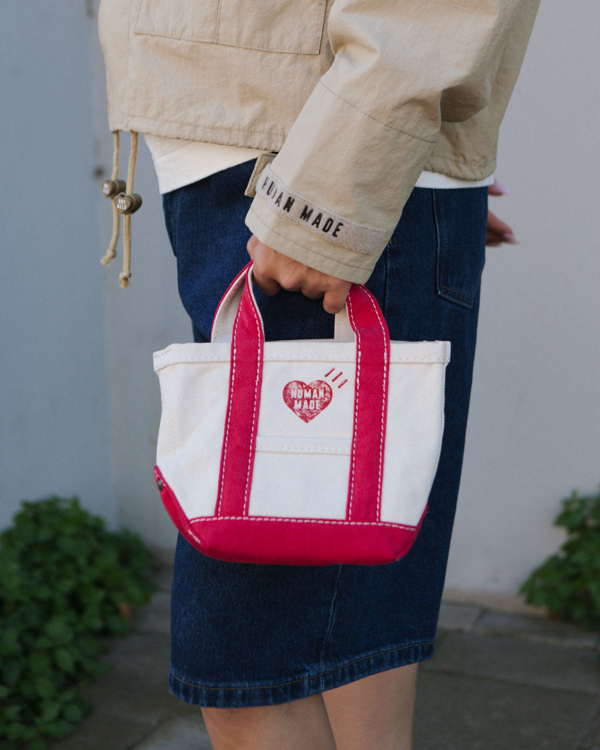 Human Made Canvas Tote Small Off White