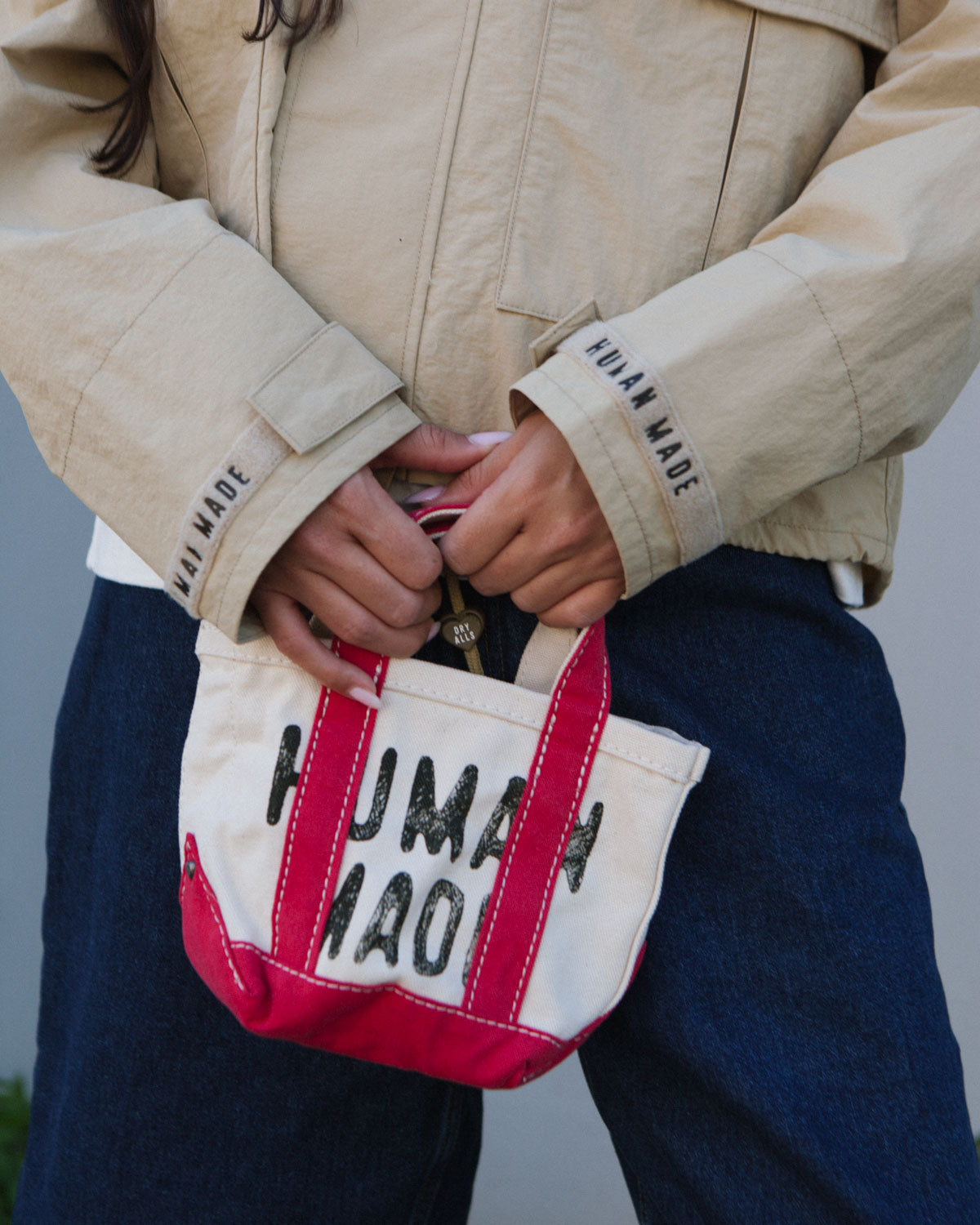Human Made Canvas Tote Small Off White