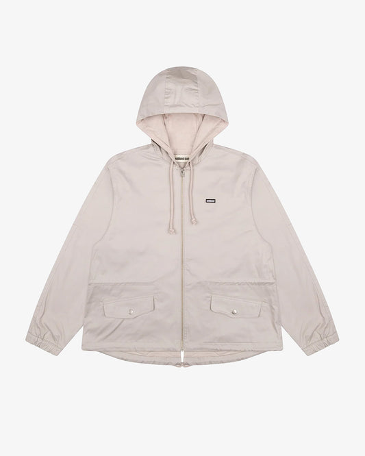 Beige jacket, front view