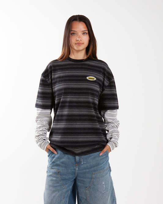 Metalwood Studio Double Layer Striped T-Shirt