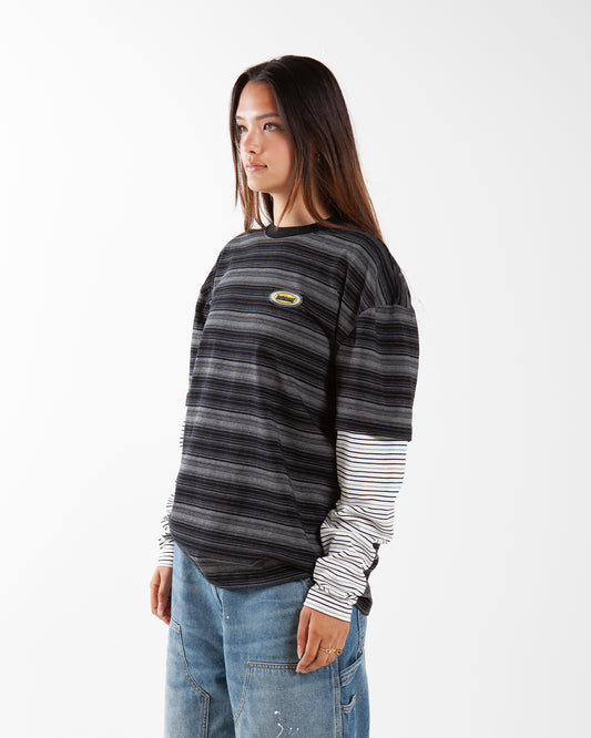 Metalwood Studio Double Layer Striped T-Shirt