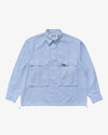 Metalwood Studio Plaid Tactical Overshirt White/Blue