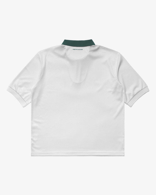 Metalwood Studio Quarter Zip Jersey Polo Natural
