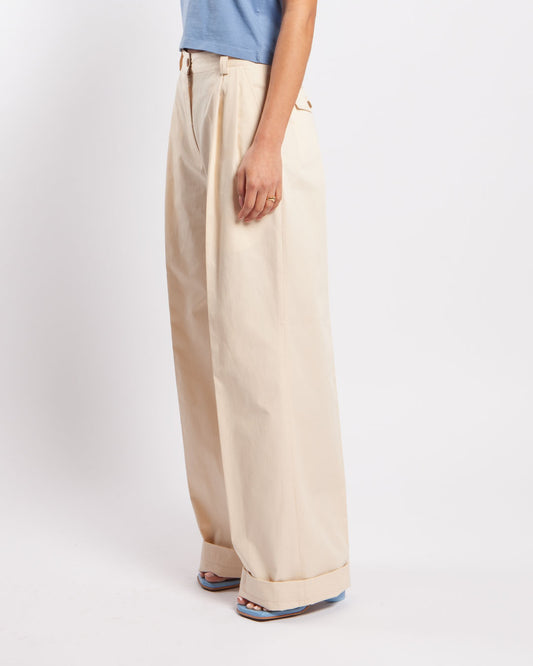 Maison Kitsuné Double Pleats Pants Paper