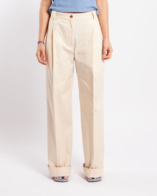 Maison Kitsuné Double Pleats Pants Paper