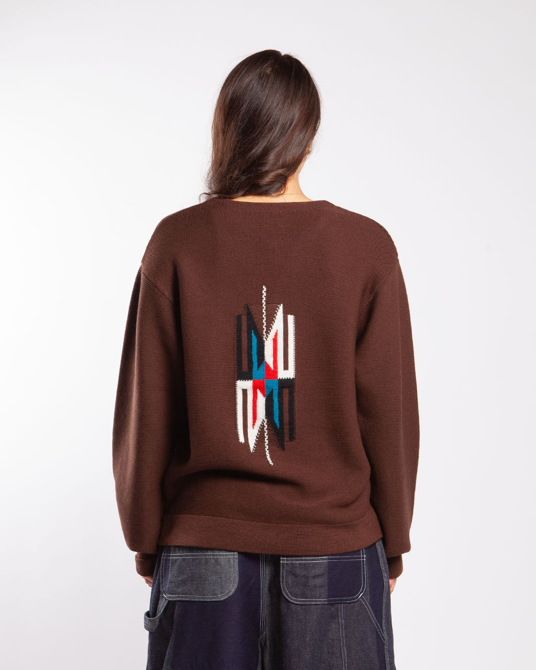 Needles V Neck Cardigan - Chimayo Brown