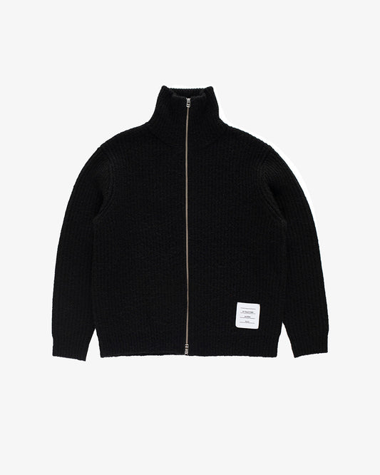 Pop Trading Company Knitted Full Zip Black