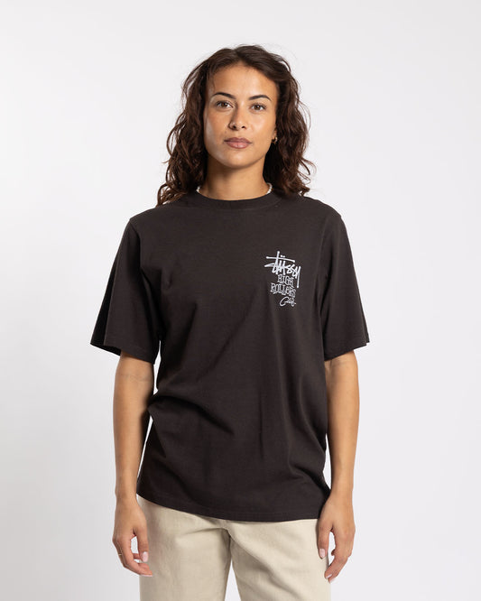 Stüssy High Rollers Pig. Dyed Tee Faded Black