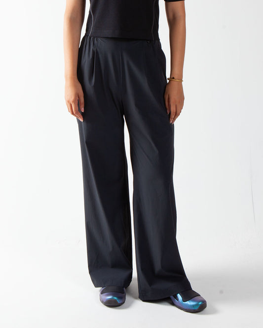 Nike Women's Dri-Fit Loose Wide-Leg Pants Black