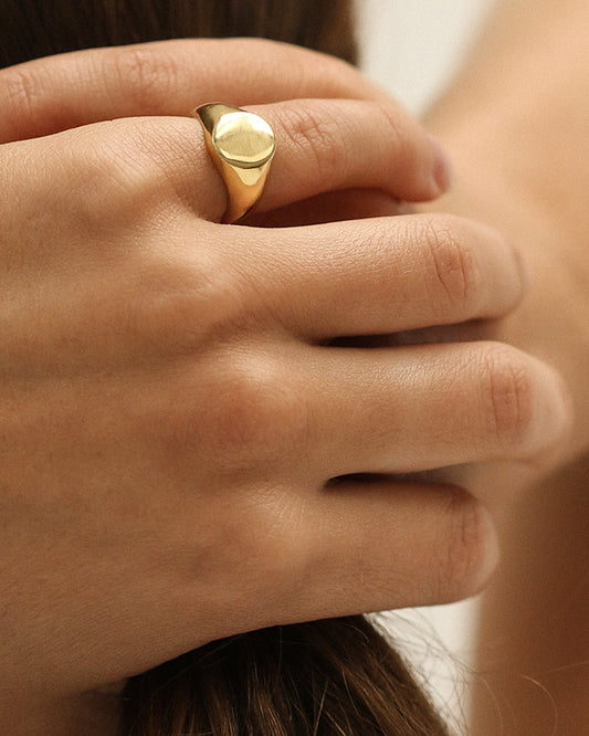 Maha - Golia Cookie Ring Gold