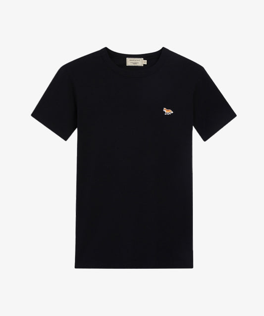 Kitsune Fitted Tee Profiel Vos Patch Zwart