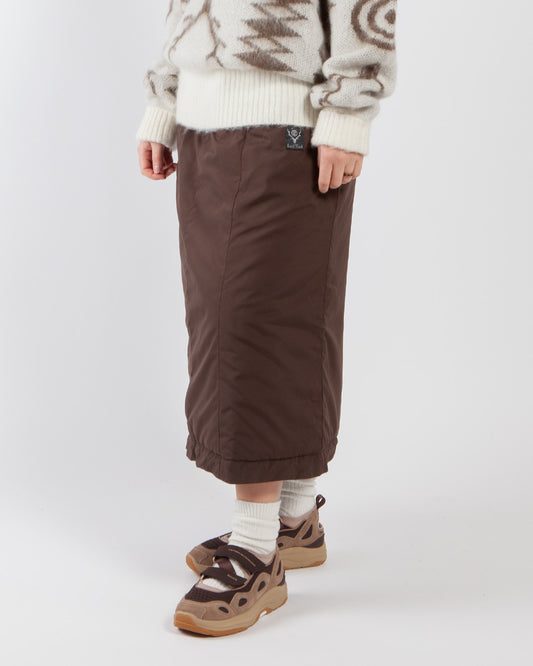 South2 West8 Belted CS Pant Insulator Belted Skirt Poly Peach Skin Brown
