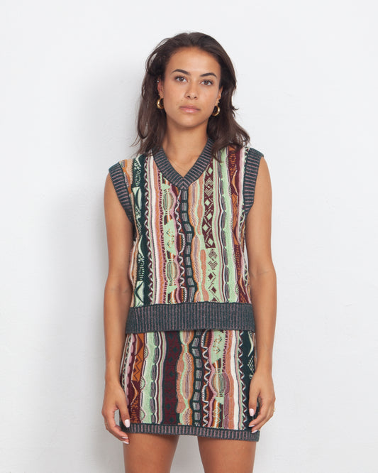 Maha - Wood Wood Piper Coogi Knit Vest Multi