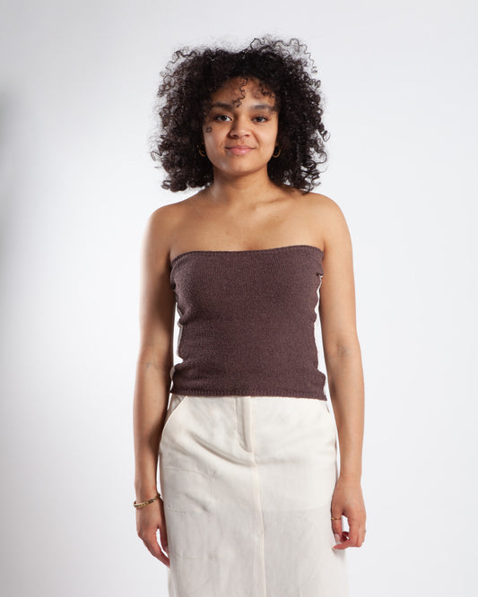 Maha - Woolrich x DC Bandeau Knit Top Brown